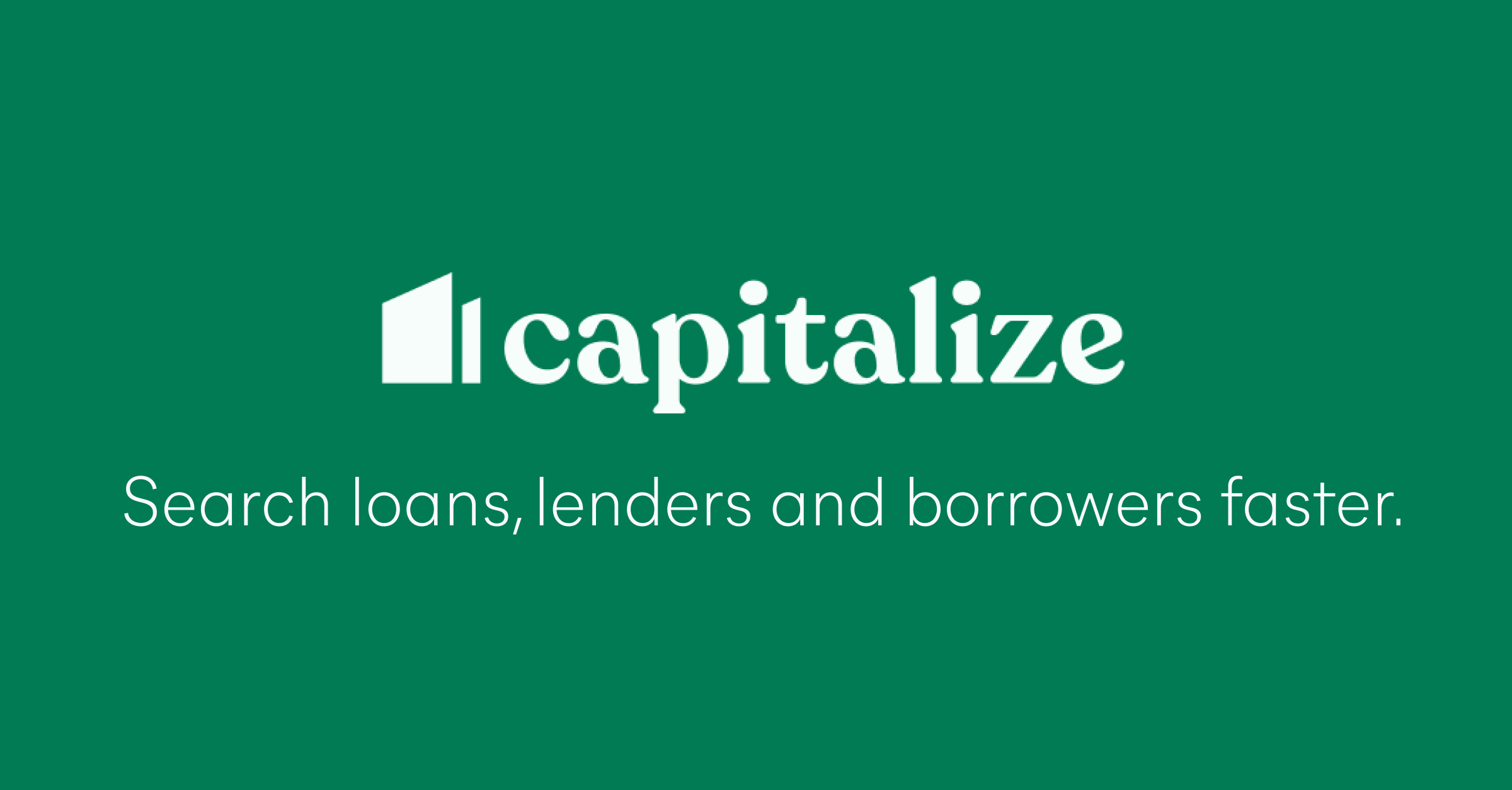 Capitalize - Find the right lender, faster.